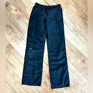 Women's Black Under Armor Track Wind Pant Elastic Waist  Workout Wear Size XS